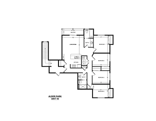 Floor plan 4x2D