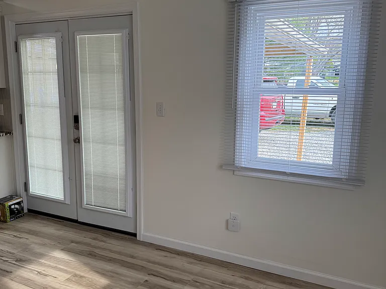 Door opening to the apartment