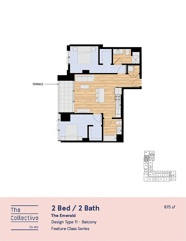 Floor plan 2x2 I - Balcony