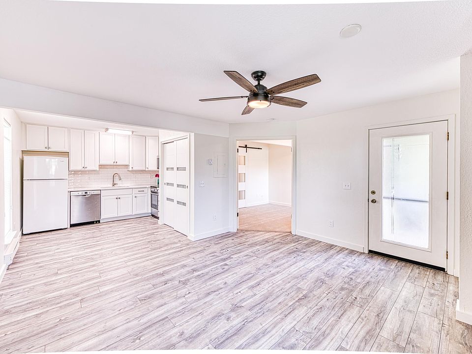 Living room and kitchen