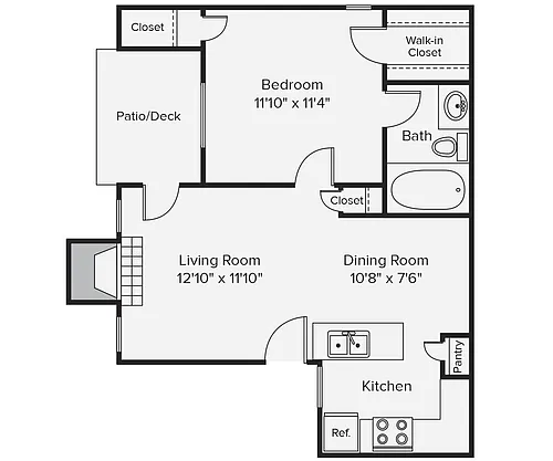 Floor plan 1x1AP1