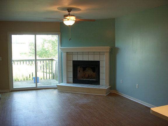 Fireplace and Balcony
