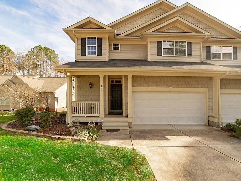 FRONT VIEW OF TOWNHOUSE