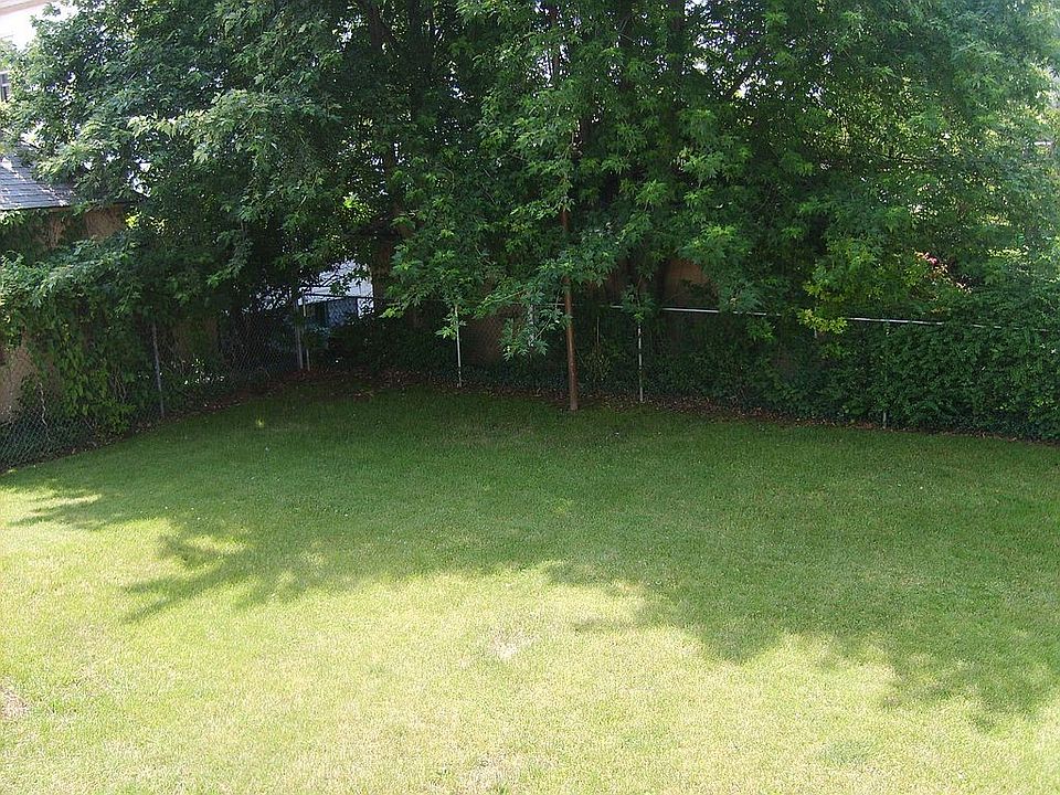 Fenced in backyard