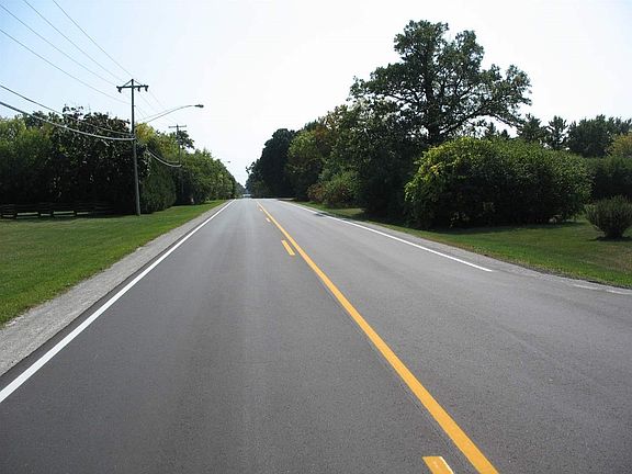 Looking south on Irish Rd.