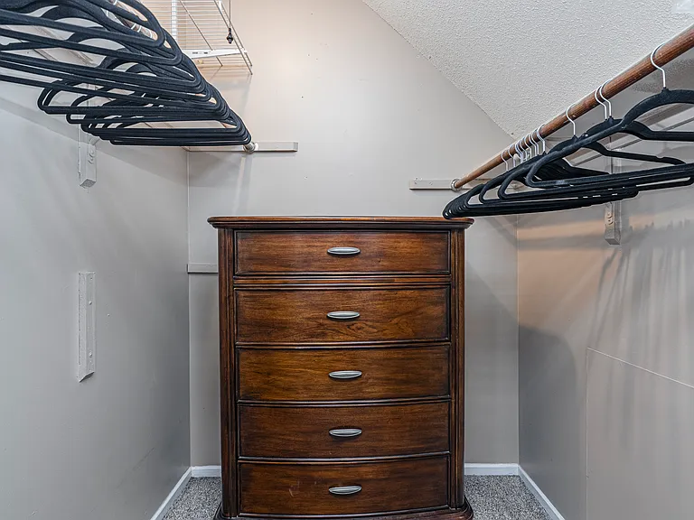 Upstairs king bedroom closet