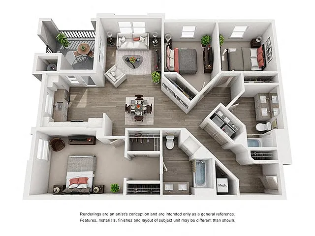 Floor plan C1B