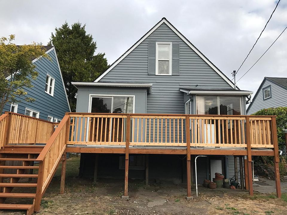 Back, sunny deck