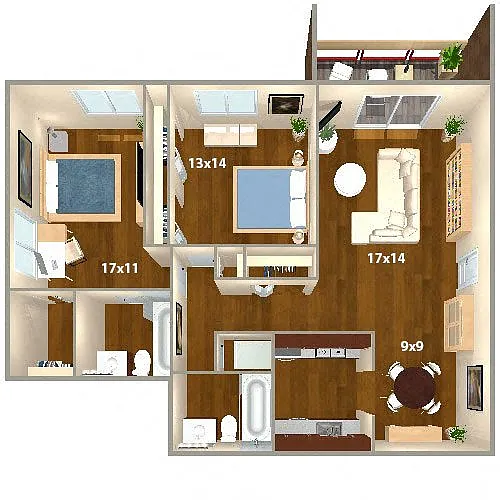 Floor plan Ontario A Renovated