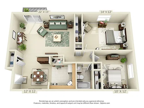 Floor plan Style B