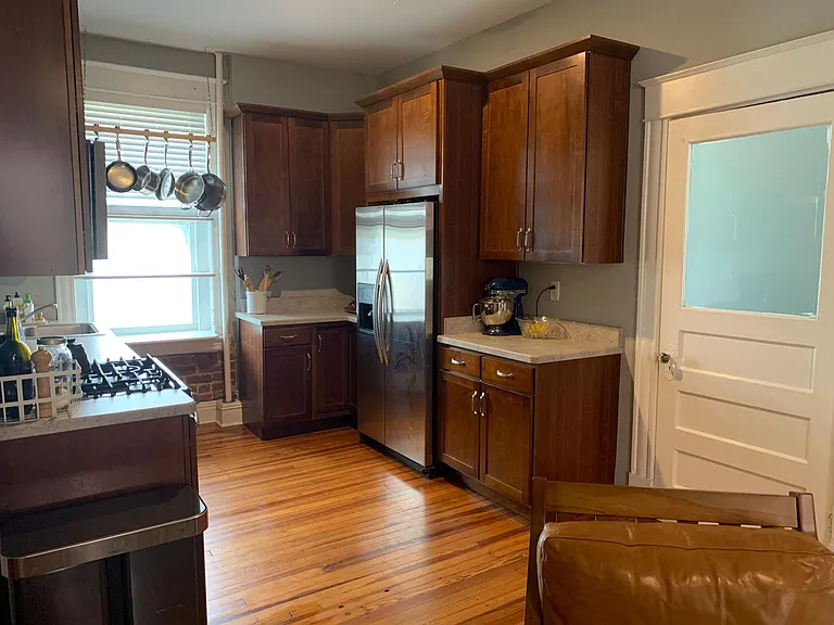 Living area, opening to Kitchen