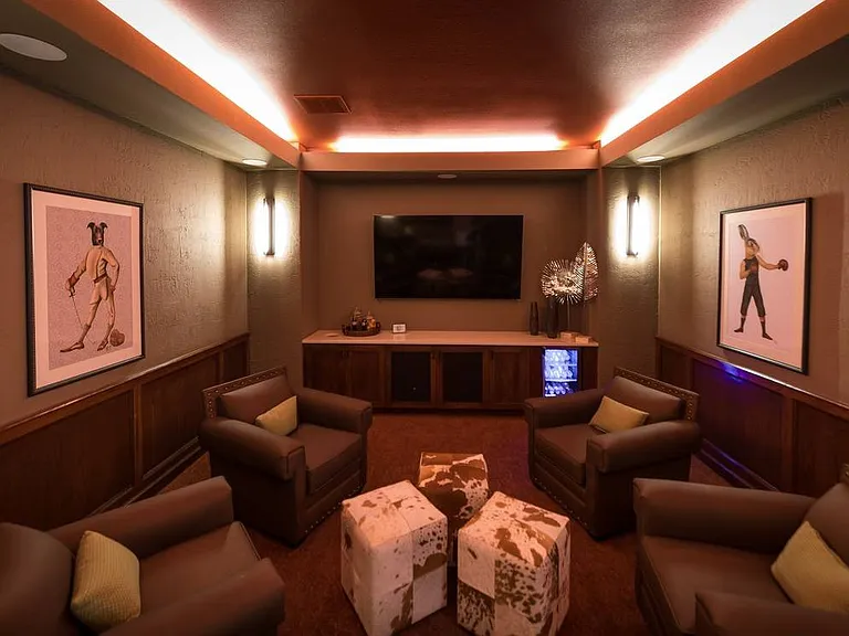 Private Theater Room at Allora Bella Terra