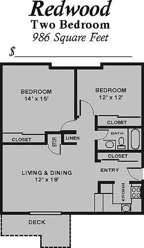 Floor plan Redwood
