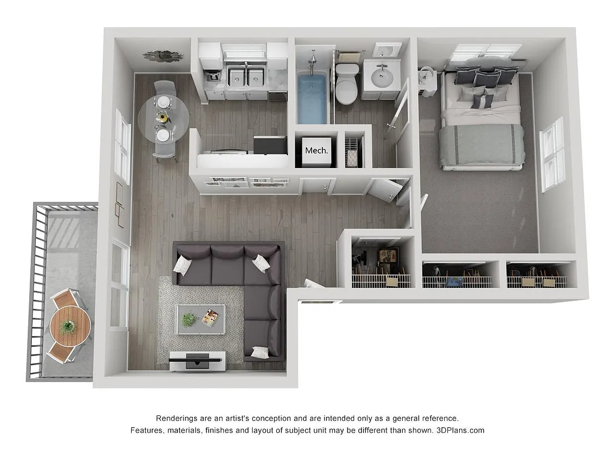 Floor plan One Bedroom