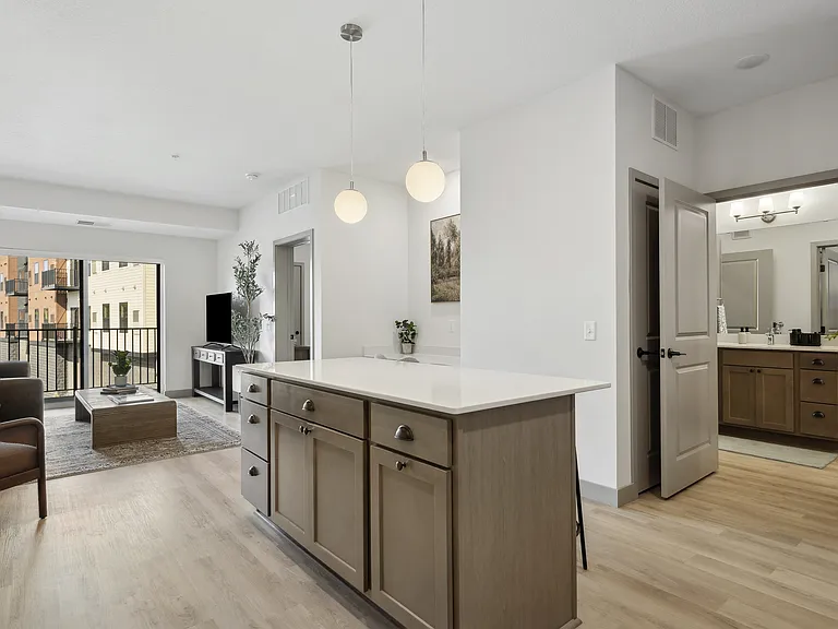 Kitchen and Living Room