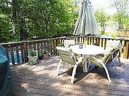 Back Deck overlooking the yard