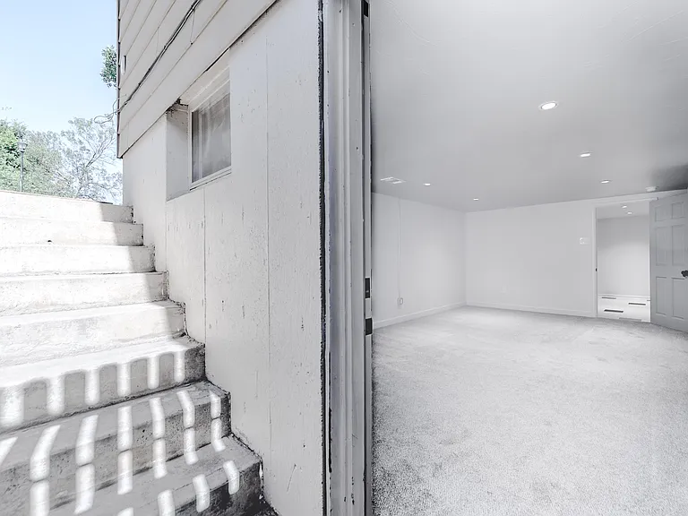 Lower-level private entrance