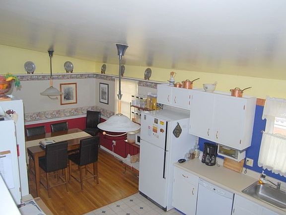 View of kitchen and eating space