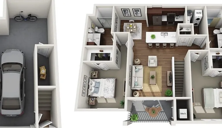 Floor Plan 2H | Drexel Ridge Apartments | Apartments in Oak Creek, WI Floor Plan 2H | Drexel Ridge Apartments | Apartments in Oak Creek, WI