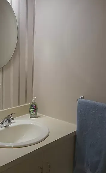 Downstairs powder room