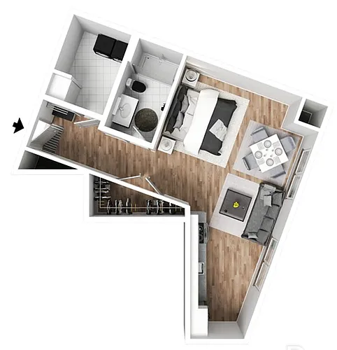 Floor plan Studio
