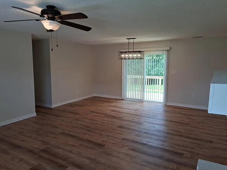 Family room and dining area