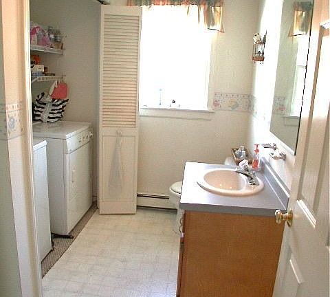 First floor full bath with laundry