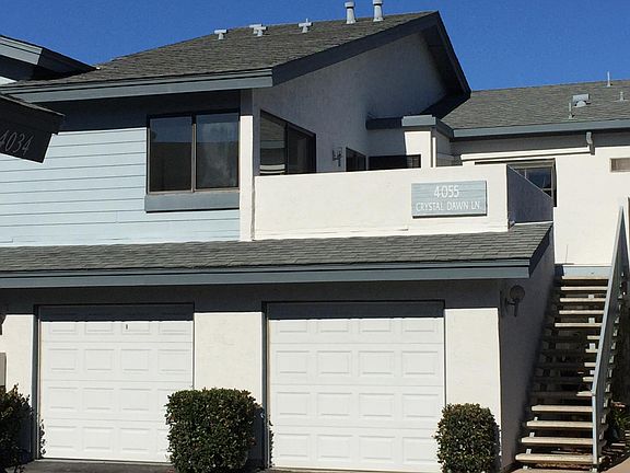 Large private patio above garage
