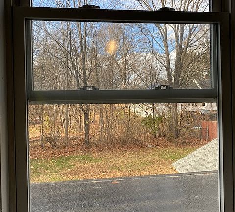 Window to back yard view