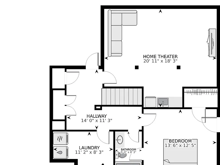 Basement floorplan.