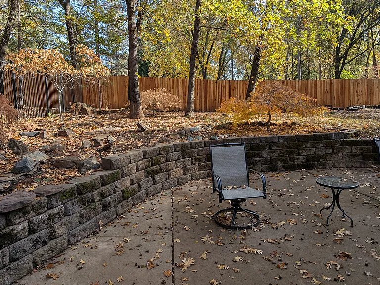 Backyard patio