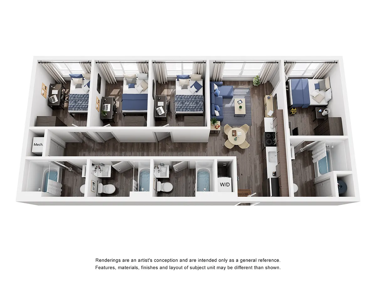 Floor plan 4x4A
