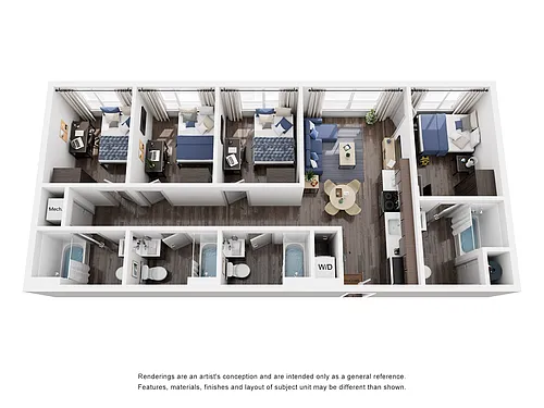 Floor plan 4x4A