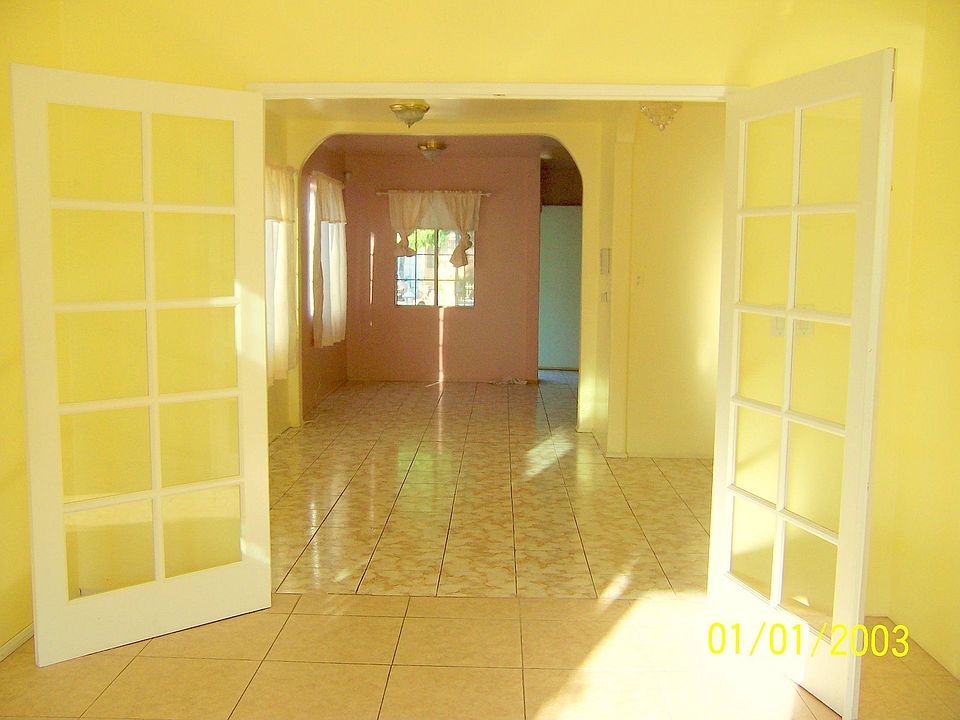 Beautiful french doors leading to the living room