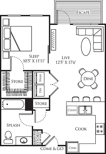 Floor plan A2 and A1