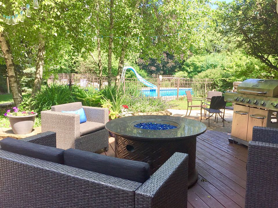Deck with view to pool
