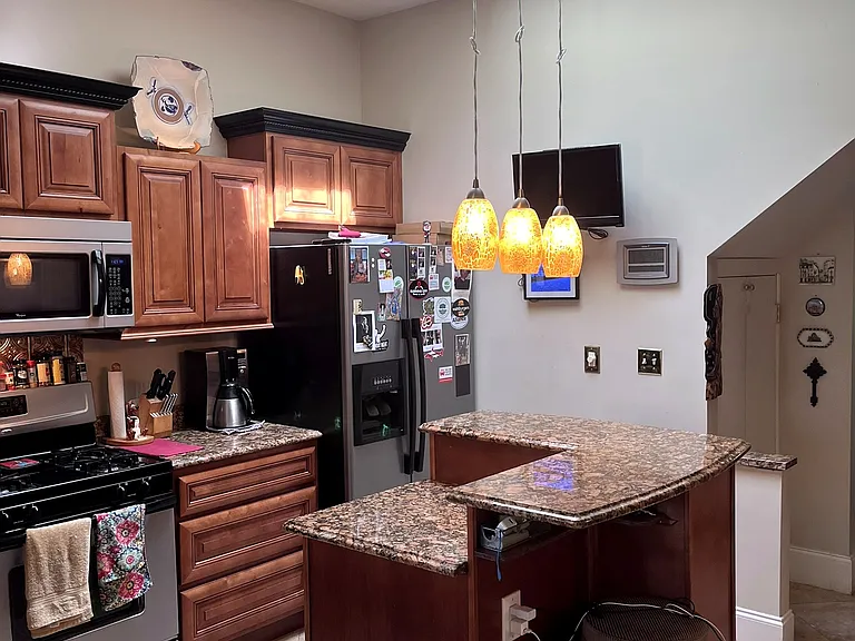Bright kitchen with skylight