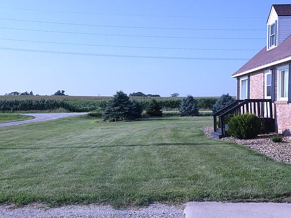 View looking North. Open to corn fields.