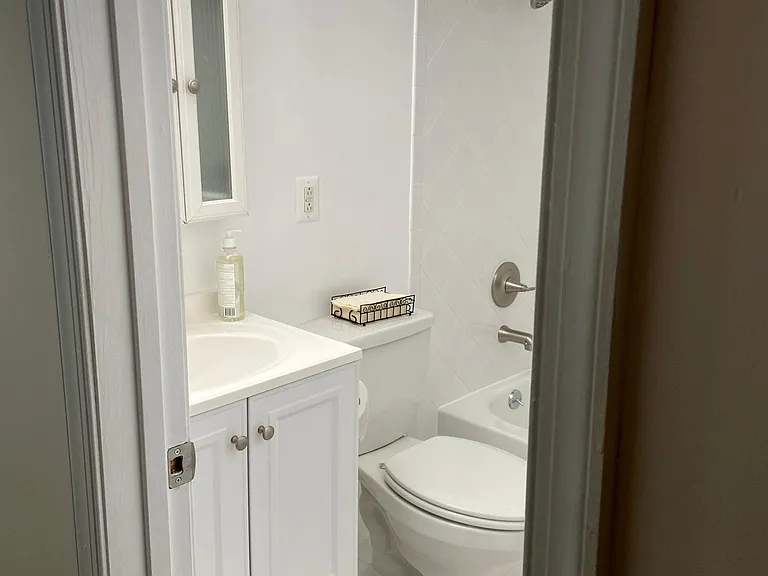 View looking inside bathroom