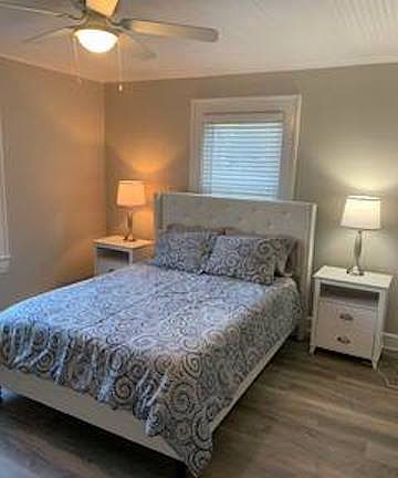 BR #1 & #2 are identical in size and queen size bed type. Both rooms have a chest of drawers, 2 nightstands and wall mirror.