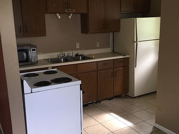 Kitchen with electric stove