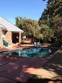 from end of backyard