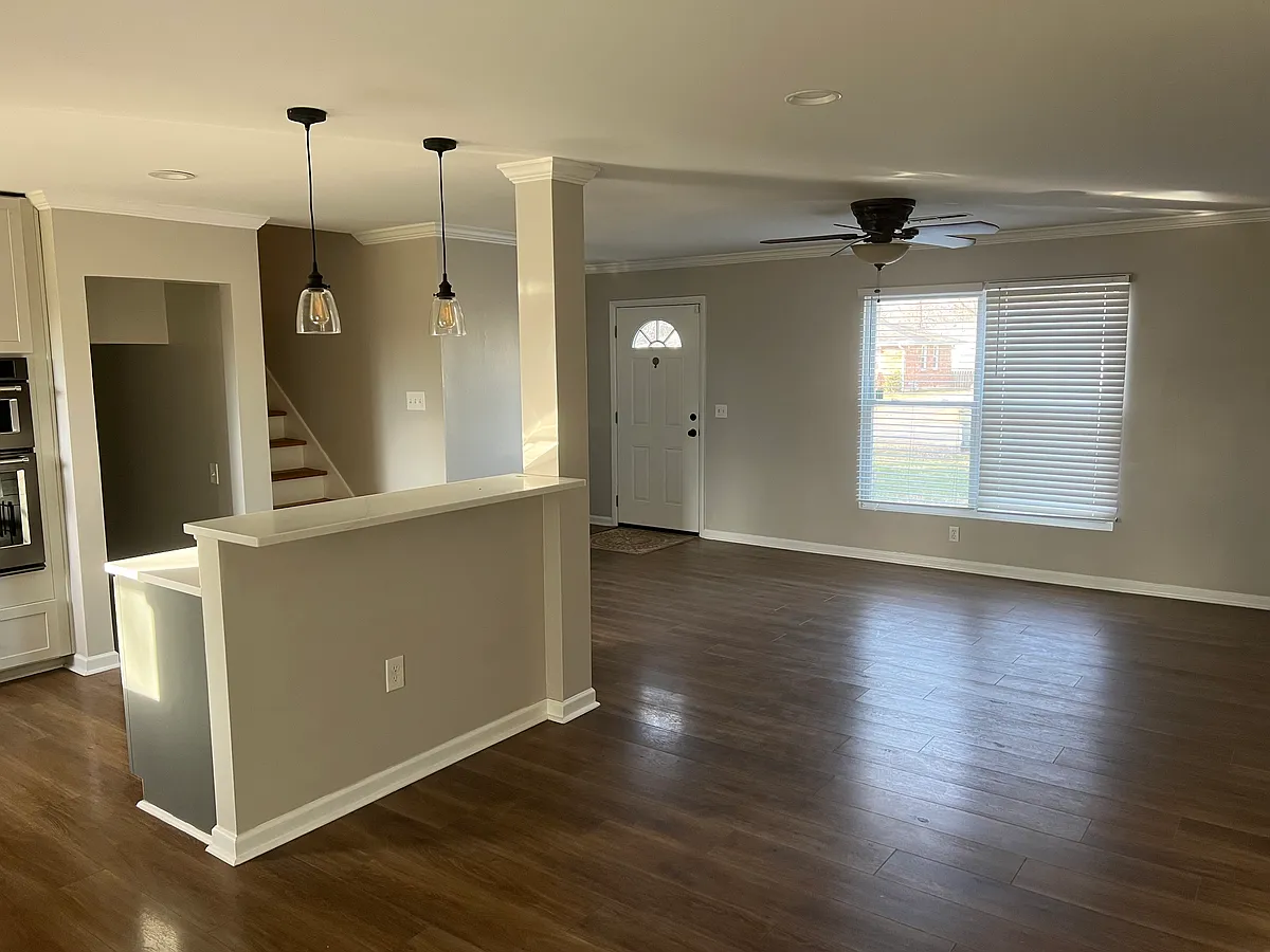 Open kitchen/living room - 301 Garrett Dr