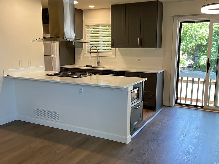 Kitchen open to dining and living area great for entertaining.