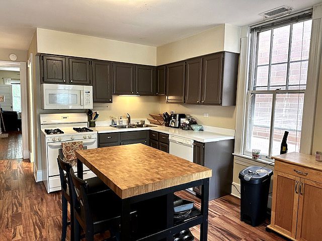 Butcher block kitchen island