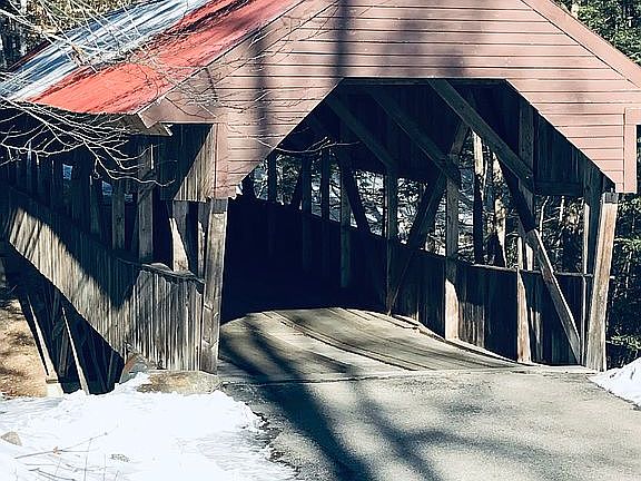 90’ long covered bridge.