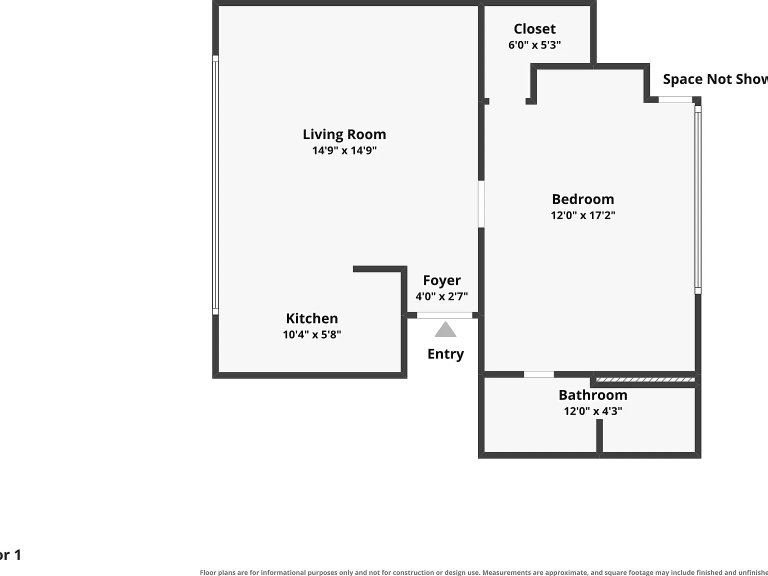 1 bed, 600 sqft, $1,200 — Photo 3