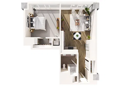 Floor plan One Bedroom