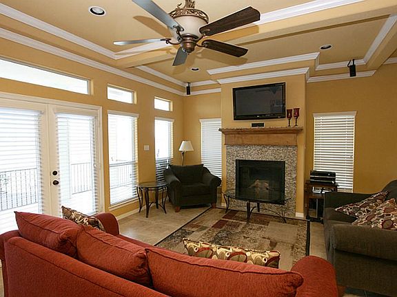 Living room with great views of Lake Conroe right from your sofa!