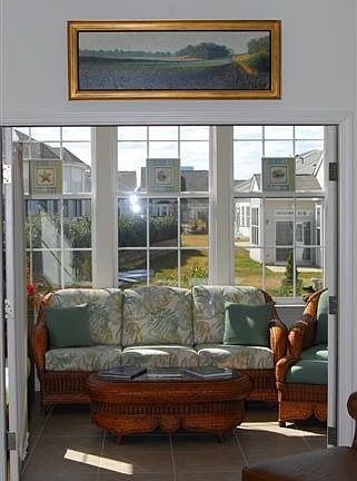 Double door to Sun Room